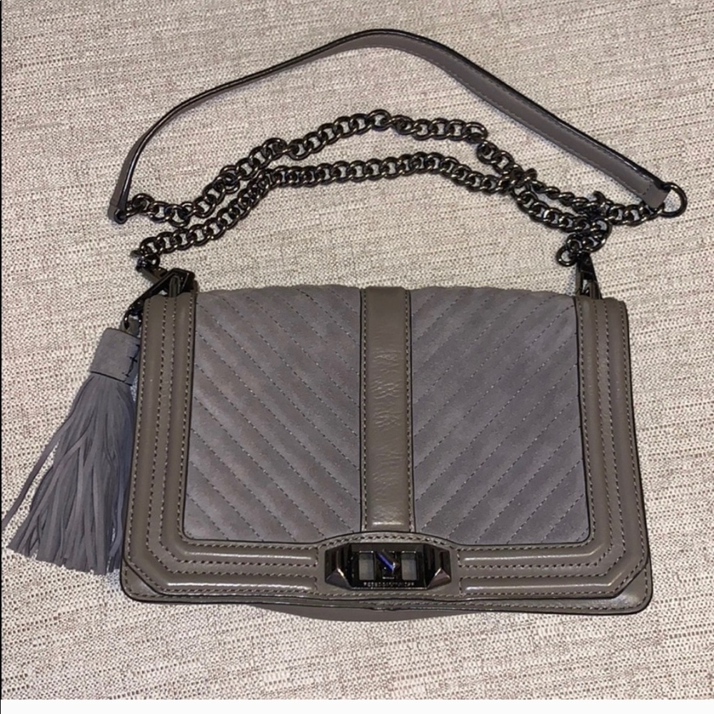 Rebecca Minkoff suede crossbody bag